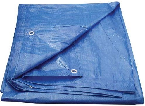 Lona de cobertura con ojales 2 × 8 m – ECONOMY, azul