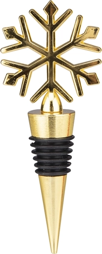 Tapón para vino con forma de estrella dorada 11,5 × 4,5 × 2 cm