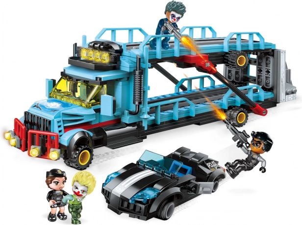 Qman Police Battle Force asalto al camión set de construcción