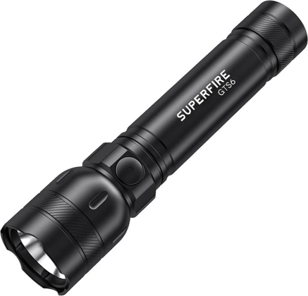 Linterna SUPERFIRE GTS6 360 lm con USB‑C y alcance de 150 m