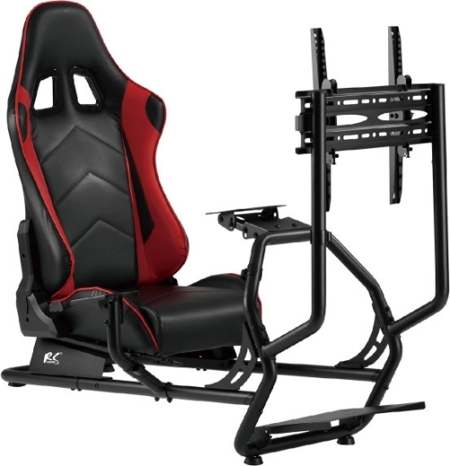 Soporte con volante para simuladores de carreras
