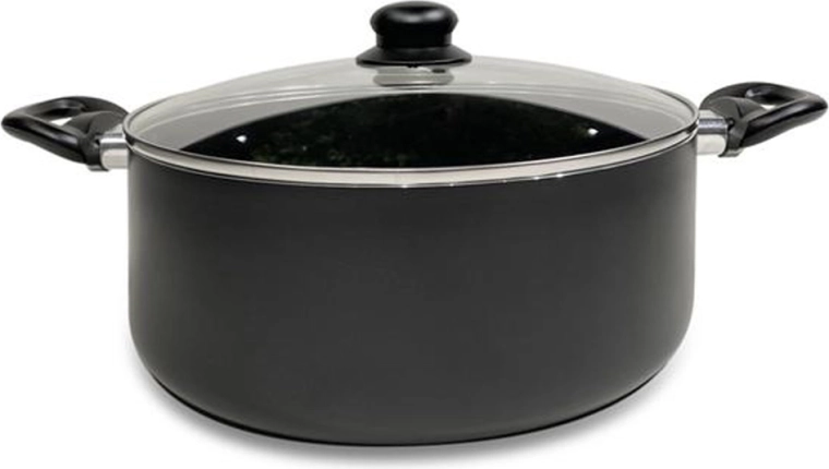 Cacerola con tapa de vidrio NERO Kitchisimo 28 cm, 6 l