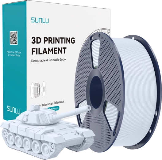 Filamento Sunlu PLA+ high-speed blanco 1,75 mm
