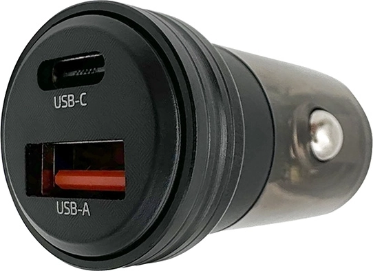 Solight cargador rápido para coche 30 W USB-C + USB-A - 1 pieza