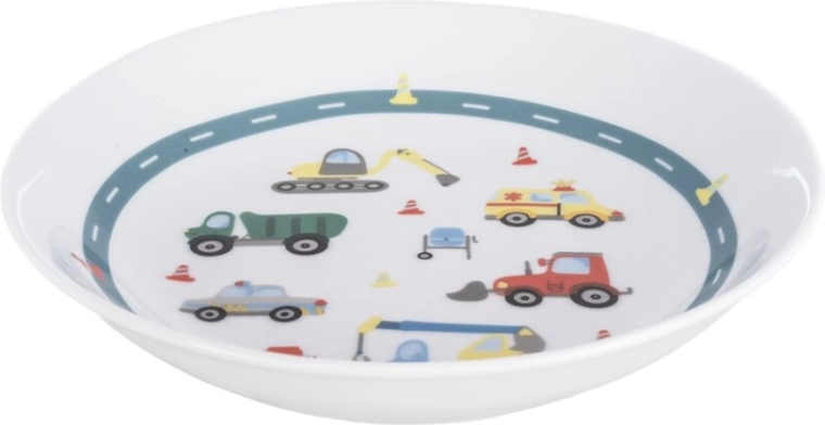 Diseño hondo para sopas y platos con salsa