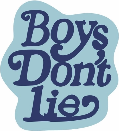 Alfombra decorativa suave Boy's don't lie 100 × 100 cm azul