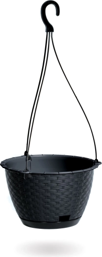Maceta colgante Ratolla Round W 24,3 cm antracita