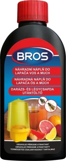 BROS recambio para trampa de avispas, avispones y moscas 200 ml
