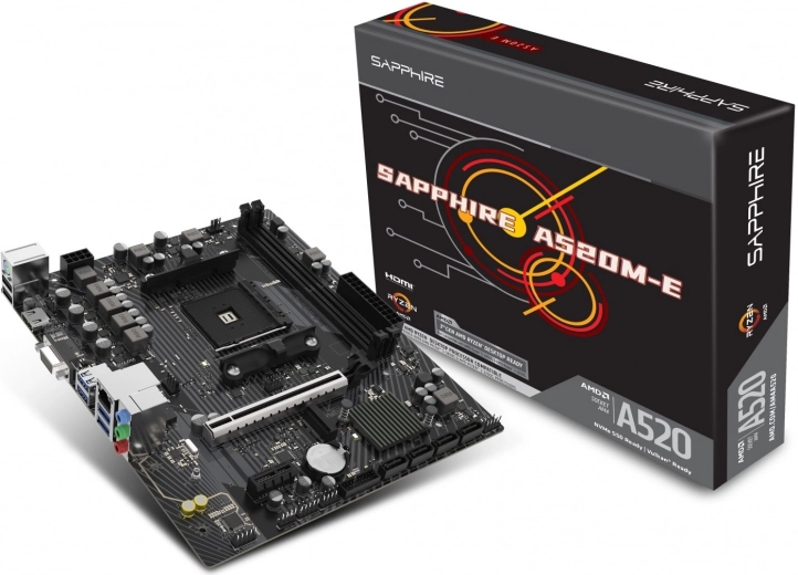 Placa base SAPPHIRE A520M-E AM4 mATX