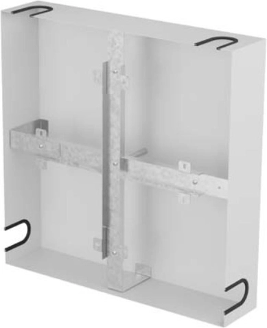 Lanberg bastidor para reserva de cable 500 × 500 mm gris - 1 unidad
