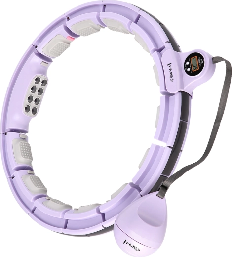 Hula hoop de masaje con peso, imanes y contador – morado