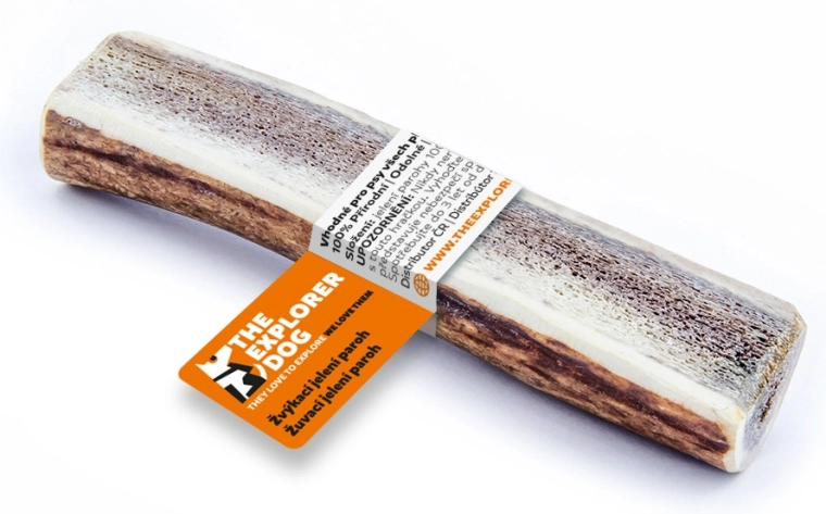 Explorer dog asta de ciervo masticable, blanda, talla M