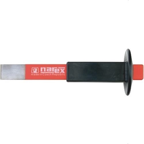 Cincel plano para electricista con protector de mano 335 mm