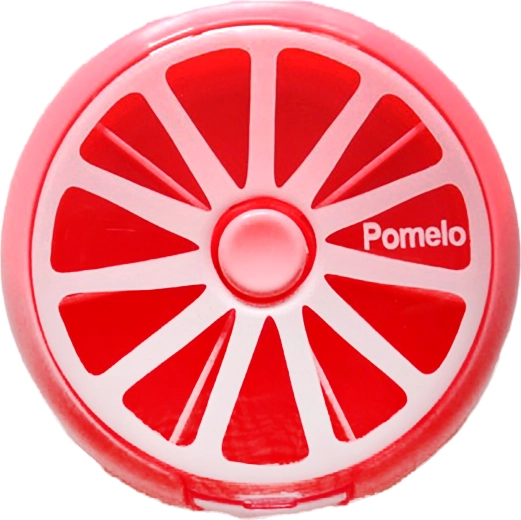 Pastillero redondo con motivo de pomelo 9 × 2,5 cm