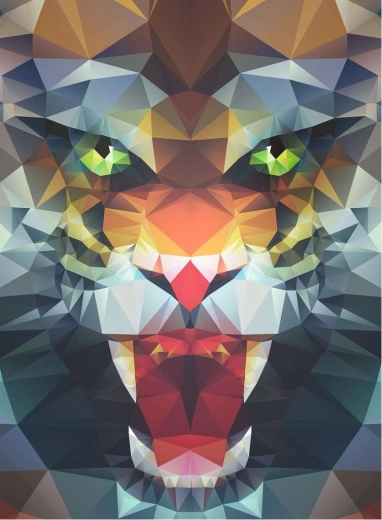 Puzzle León Poligonal 500 Piezas Ravensburger