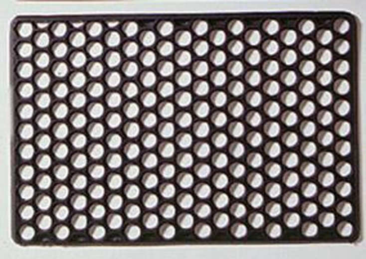 Alfombrilla de goma 40 × 60 cm negra TORO