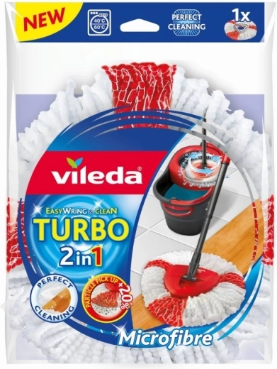 Cabezal de recambio para mopa giratoria Vileda Turbo 2 en 1