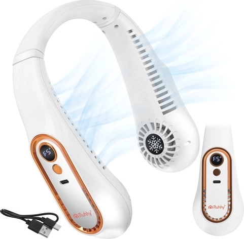 Ventilador de cuello RUHHY sin aspas con pantalla LED y USB‑C