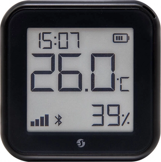 Sensor inteligente de temperatura y humedad Shelly H&T Gen3 WiFi (negro)