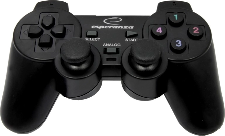 Gamepad con cable ESPERANZA para ordenador – negro
