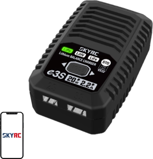 Cargador de red para LiPo/LiHV/LiFe 2S/3S SKYRC e3S