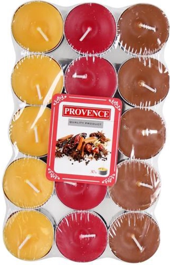 Velas de té PROVENCE especias dulces 30 uds
