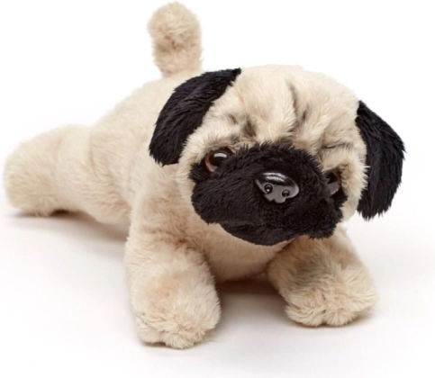 Perro de peluche tumbado 19 cm