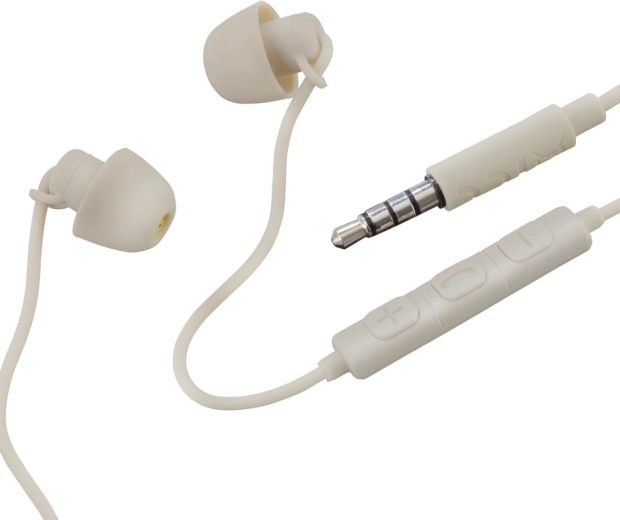 Auriculares intraaurales Relax con conector jack de 3,5 mm, color arena