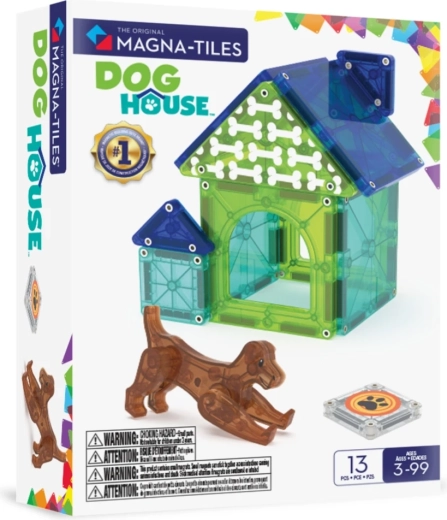 MAGNA-TILES set de construcción magnético caseta para perro (13 piezas)