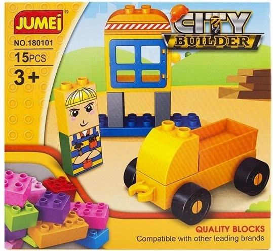 Bloques de construcción Jumei City Builder ciudad – construcción 15 piezas 20 × 19 cm - 1 unidad