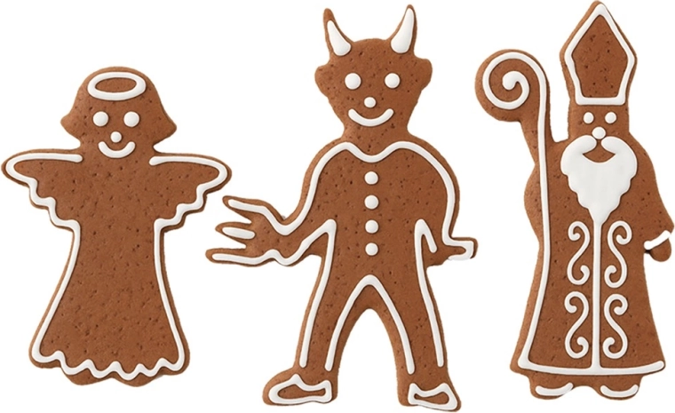 Tres formas navideñas icónicas