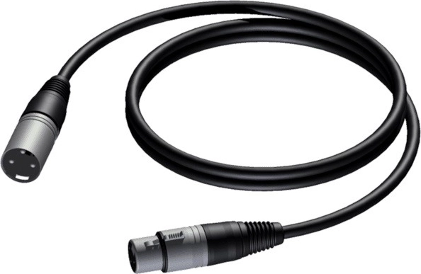 Cable XLR 0,5 m – macho a hembra