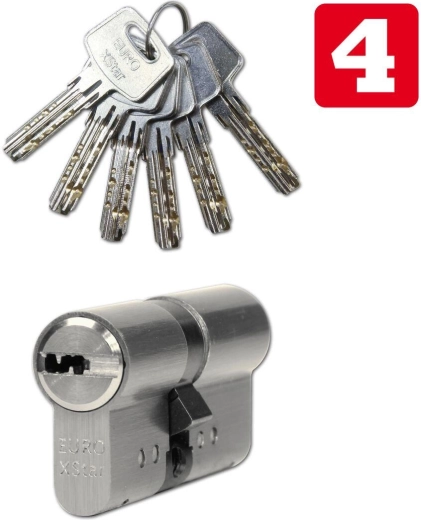 Cilindro 30/35 níquel – 6 llaves, clase de seguridad 4 RICHTER