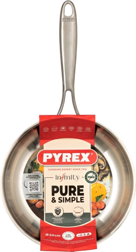 Sartén Pyrex Infinity 24 cm de acero inoxidable