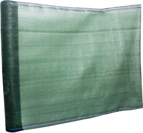 Malla de sombreo tejida EXTRANET 1 × 50 m, 80–90 % de sombreado, verde