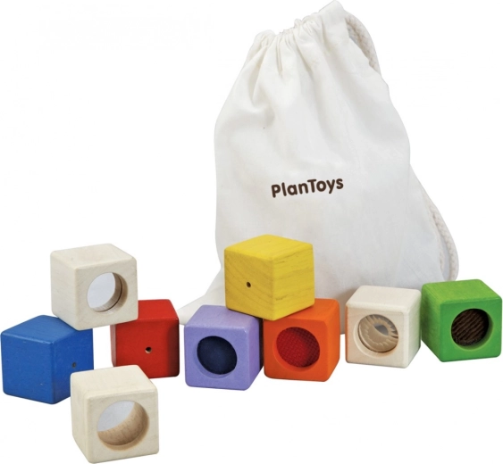 Plan Toys cubos sensoriales – set de 9 uds
