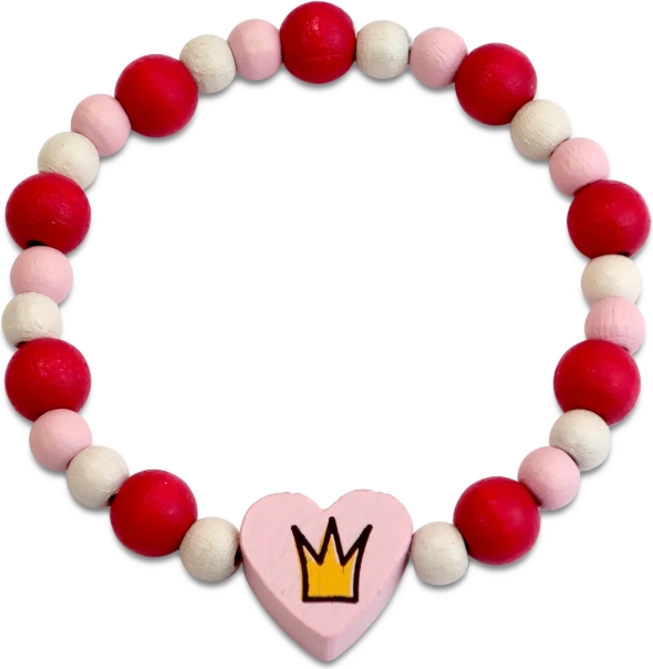 Pulsera infantil Detoa princesa de cuentas de madera