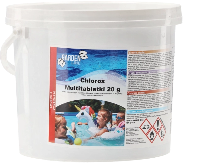 Tabletas de cloro multifunción 20 g – de disolución lenta 3 kg