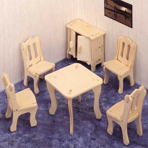 Woodcraft rompecabezas 3D de madera comedor