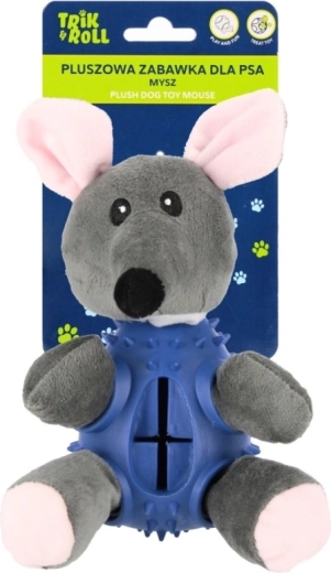 Ratón de peluche para perro con chirriador