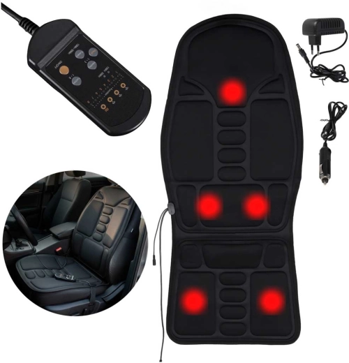 Asiento masajeador con calefacción para silla y coche