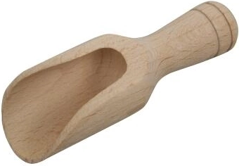 Cucharita medidora de madera de 8 cm de madera de haya