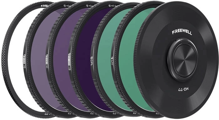 Juego de filtros magnéticos Freewell M2 Quick Swap 77 mm – ND8/ND64/ND1000/CPL/UV