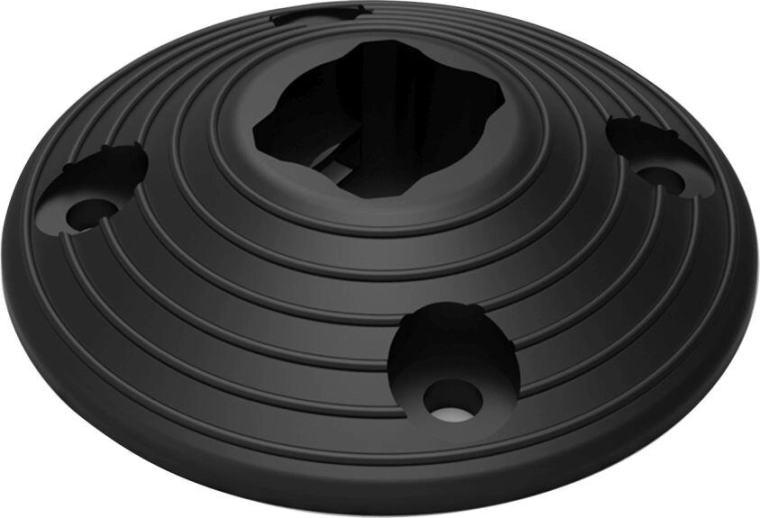 Base circular desmontable para poste delimitador flexible, ABS, diámetro 200 × 50 mm