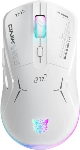 Ratón gaming inalámbrico Onikuma CW917 blanco