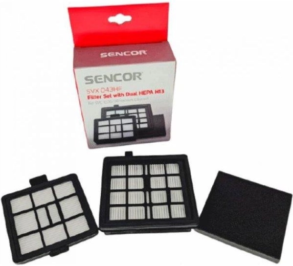 Juego de filtros Sencor SVX 043HF para aspiradoras SVC 1035 y SVC 1038