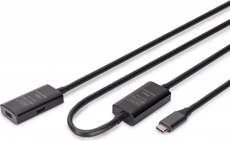 Cable alargador activo USB-C - USB-C, USB 3.2 Gen1, 10 m