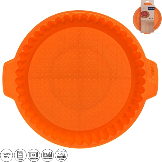 Molde de silicona para tarta Ø 27 cm naranja