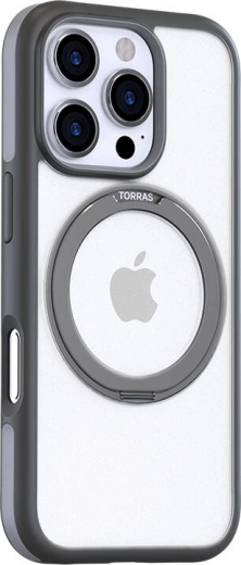 Funda Torras Ostand R Fusion para iPhone 16 Pro Max gris