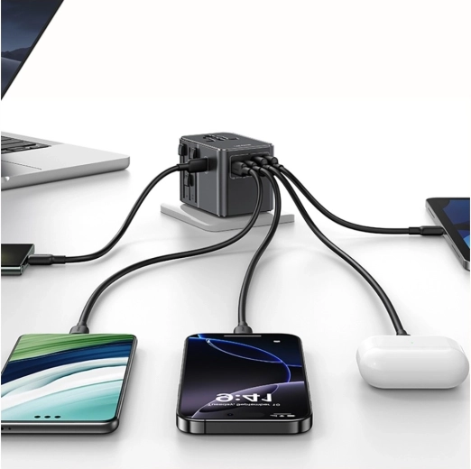 Potencia de hasta 70 W y carga de hasta 6 dispositivos